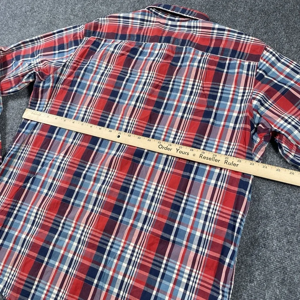 Vintage Polo Ralph Lauren Plaid Work Shirt Long Sleeve Button up Mens XL